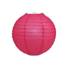 Lampion fuchsia roze papier 20 cm