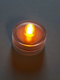 Led waxinelichtje geel - 10 stuks