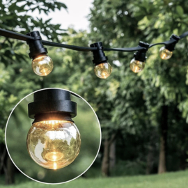 Prikkabel 10 meter voor buiten met 20 lampen