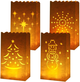 Kerst candle bags kaarsenzakken