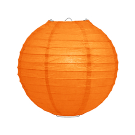 Lampion oranje papier 35 cm