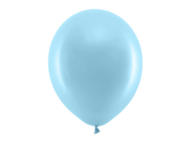 Ballon pastel kleur lichtblauw 30 cm - 10 stuks