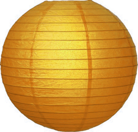 Nylon lampion goud voor buiten - 35 cm