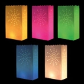 Candle bag Fireworks kleurmix - 10 stuks