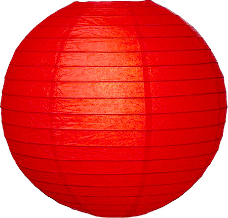 Lampion rood papier 35 cm