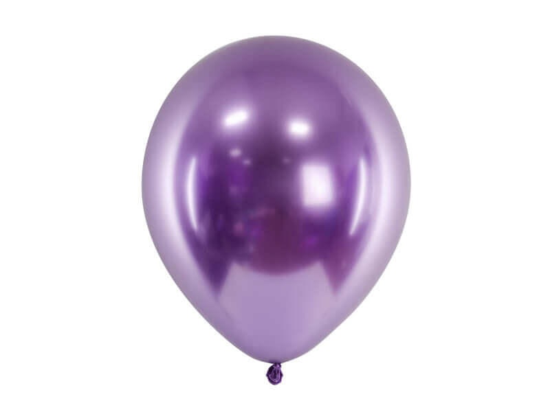 onszelf Roestig einde Chroom ballonnen paars 30 cm | Candlebagplaza