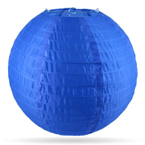 Nylon lampion donker blauw voor buiten - 35 cm