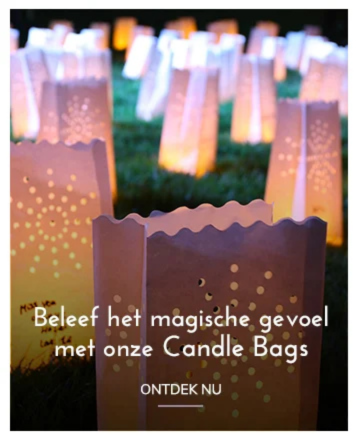 Beleef de magische sfeer met verlichte kaarszakjes