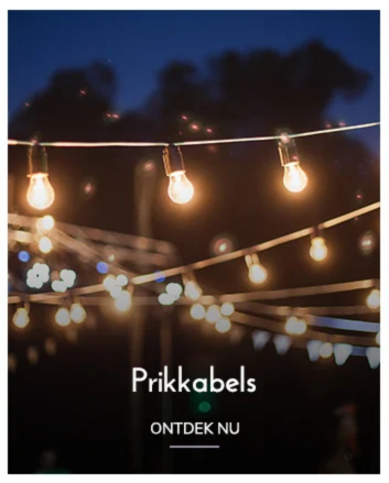 Lichtsnoer met led lampen voor buiten in de tuin kopen