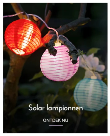 Solar lampion met LED licht kopen voor duurzame buitenverlichting