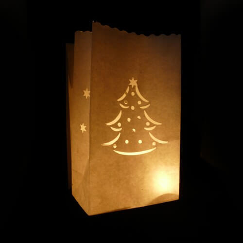 candle bag kerstboom