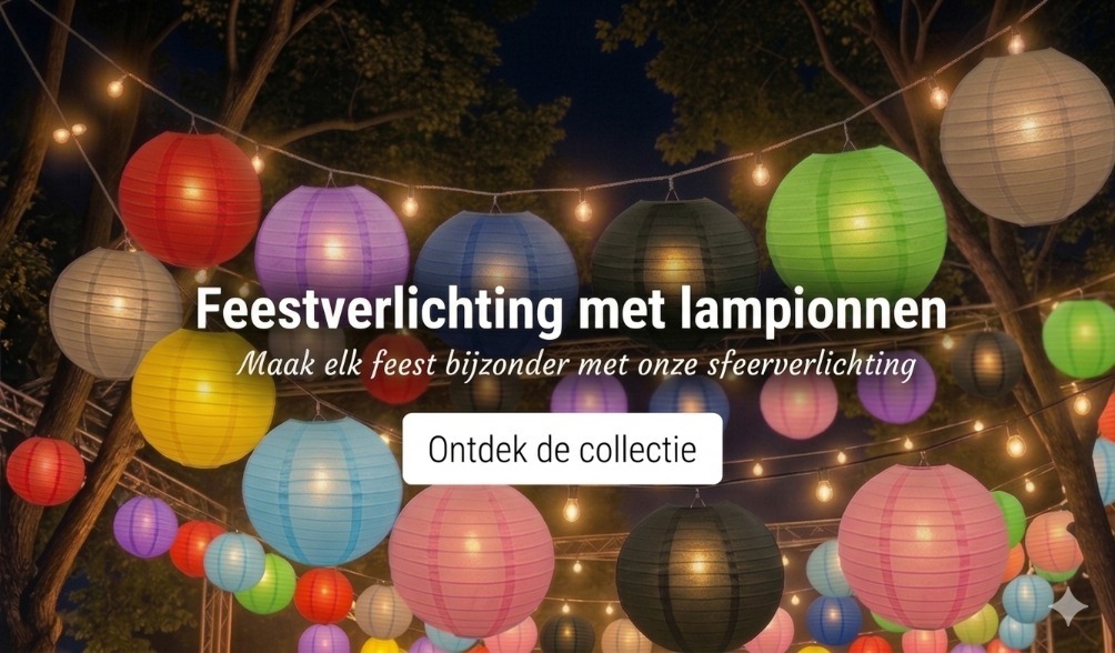 Gekleurde papieren lampionnen kopen bij Candlebagplaza