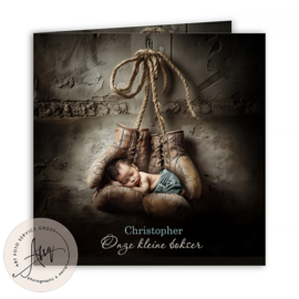 Art Exclusive - Droom Geboortekaartje – Onze Kleine Bokser GB371