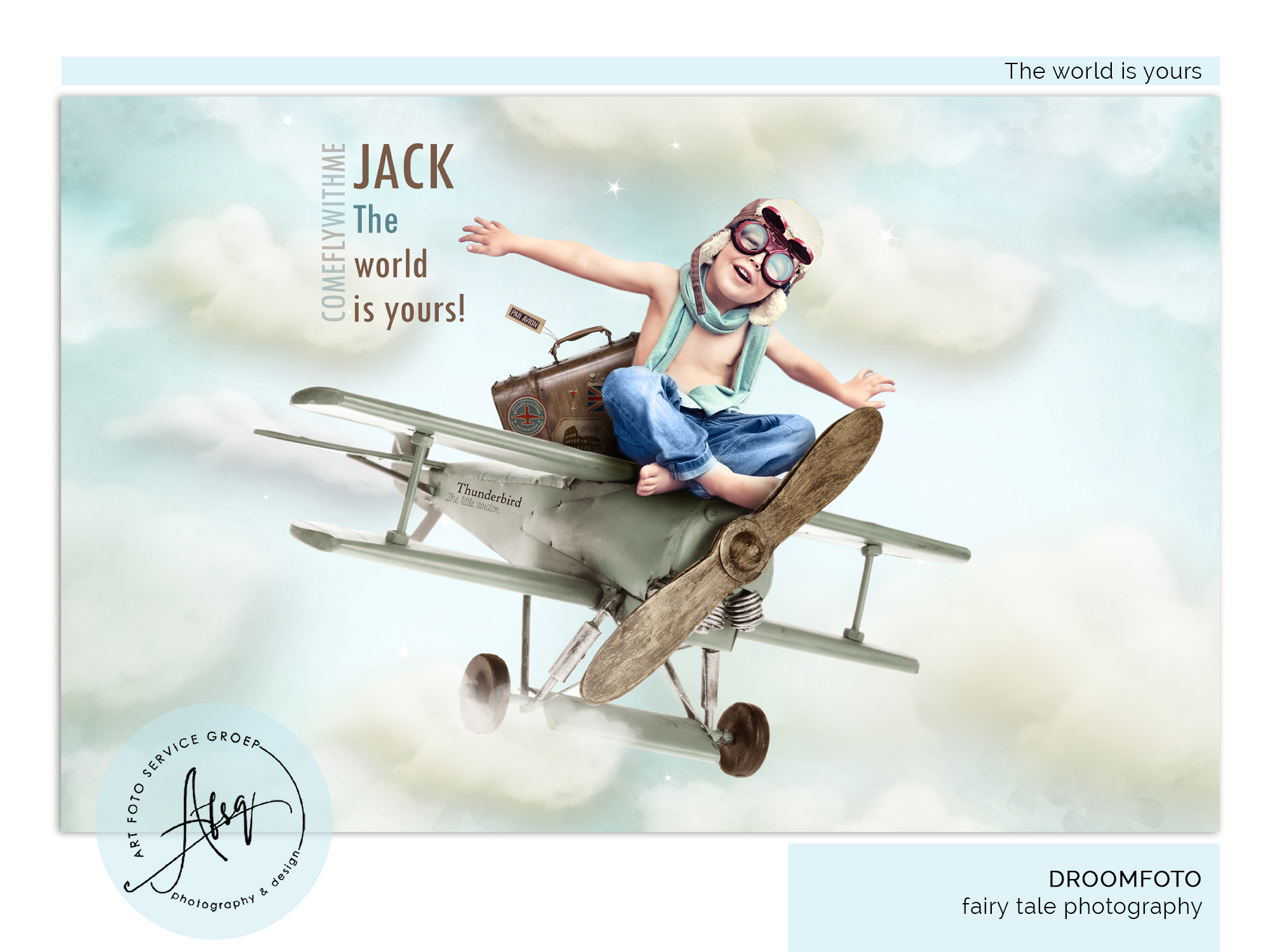 Digitale Droomfoto - The world is yours!