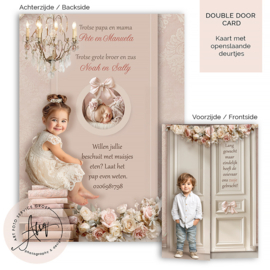 Sprookjes Geboortekaartje GB626 DD Pink
