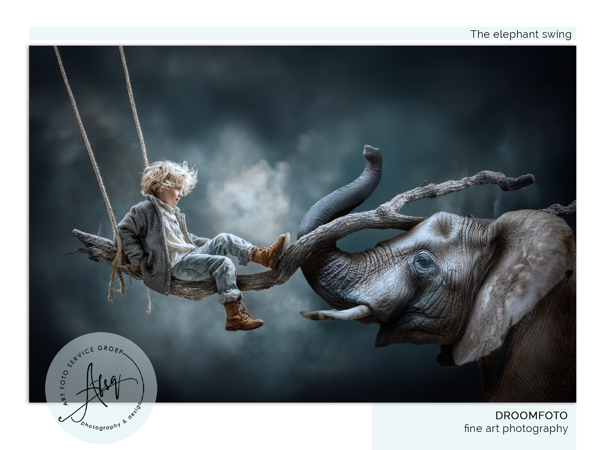 Digitale Droomfoto (Fine art) - The elephant swing...