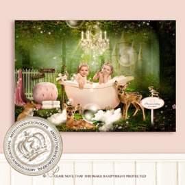 Digitale Droomfoto- A Royal bubble bath...