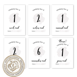 B2B - Milestone Baby cards - Hello little me 