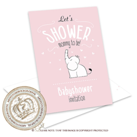 Fill & Send Babyshower uitnodigingen FBS001 (pakket 8 stuks)