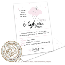 Babyshower kaart BS001