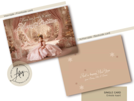 A Princess Christmas – Sprookjes Kerstkaart met Eigen Foto