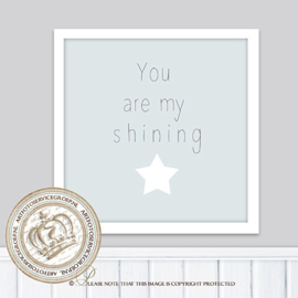 Printable poster - Shining star