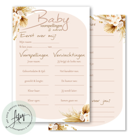 Baby Voorspellingen  - (20 invulkaarten)