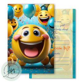 Kinderfeest  uitnodigingen  (8 Invulkaarten)