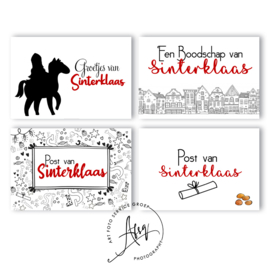 LMSK002 - Sinterklaas wenskaarten set