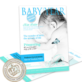Baby Magazine Cover GB387 Blue