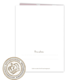 Invul Geboortekaartjes FS267 Pink (12 gevouwen kaarten)