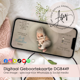 Digitaal Geboortekaartje - DGB449