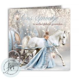 Droom geboortekaartje met eigen foto - Geboortekaartje – Little Prince GB624WB