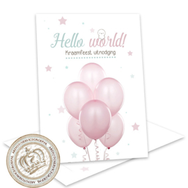 BSK002 - Babyshower invites invulkaarten (pakket 8 invites)