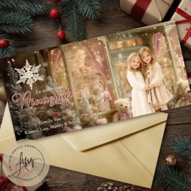 The Christmas Boutique – Sprookjes Kerstkaart met Eigen Foto