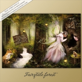 Digitale Droomfoto - Fairytale forest