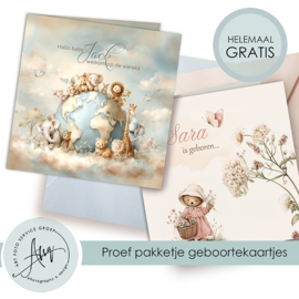 Gratis proefpakketje Geboortekaartjes