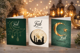 Ramadan Wenskaarten Set - Eid Mubarak Wenskaarten Set