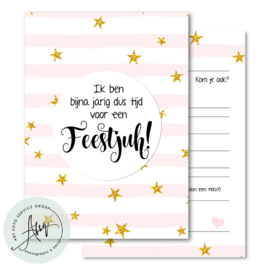 Kinderfeest  uitnodigingen  (8 Invulkaarten)