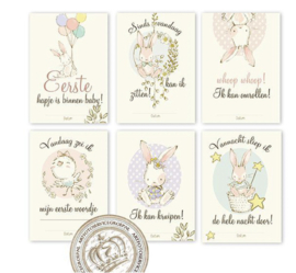 B2B - Milestone Baby cards - MSTB005 Pink
