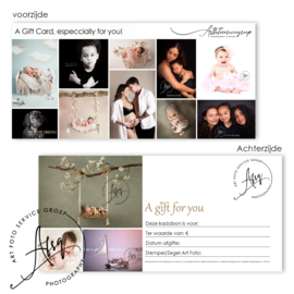 Cadeaubon voor een fotoshoot, Geboortekaarten en meer!