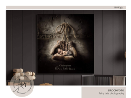 Droomfoto - Our Little Boxer met baby in bokshandschoenen -IW371