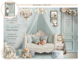 Sprookjes Geboortekaartje GB626 DD Blue