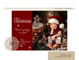 Christmas Cookies – Sprookjes Kerstkaart met Eigen Foto