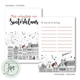 LMSK006 - Sinterklaas verlanglijstje 8 stuks.