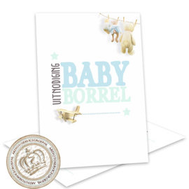 BSK003 - Babyshower invites invulkaarten (pakket 8 invites)