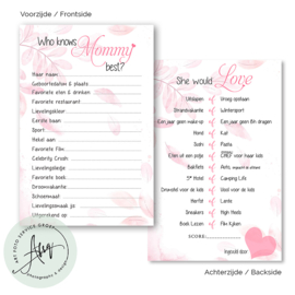 Who knows mommy best? - (20 invulkaarten)