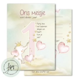 Kinderfeest  uitnodigingen  (8 Invulkaarten)