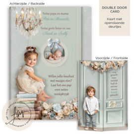 Sprookjes Geboortekaartje GB626 DD Blue
