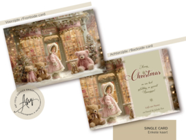 The Christmas Teddy Shop – Sprookjes Kerstkaart met Eigen Foto